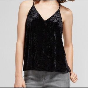 Target Mossimo Red Velvet Tank Top Fall Shirt